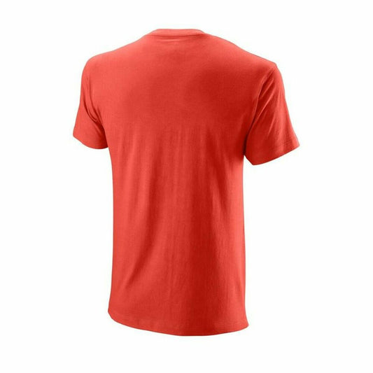 Heren-T-Shirt met Korte Mouwen Wilson Script Rood