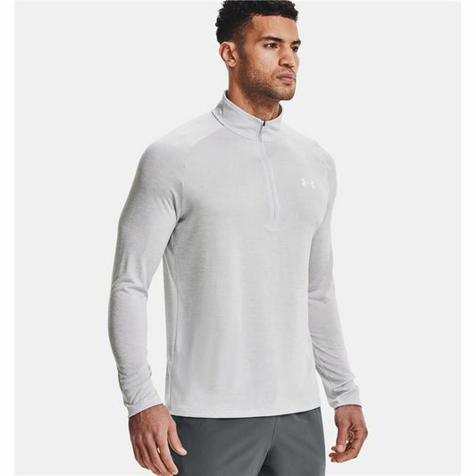 Heren-T-Shirt met Lange Mouwen Under Armour Tech 2.0 1/2 Zip Wit