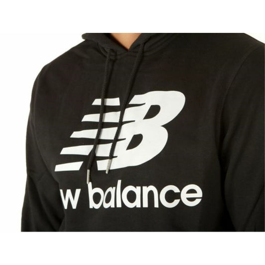 Herenhoodie ESSE ST LOGO POHO New Balance MT03558 Zwart