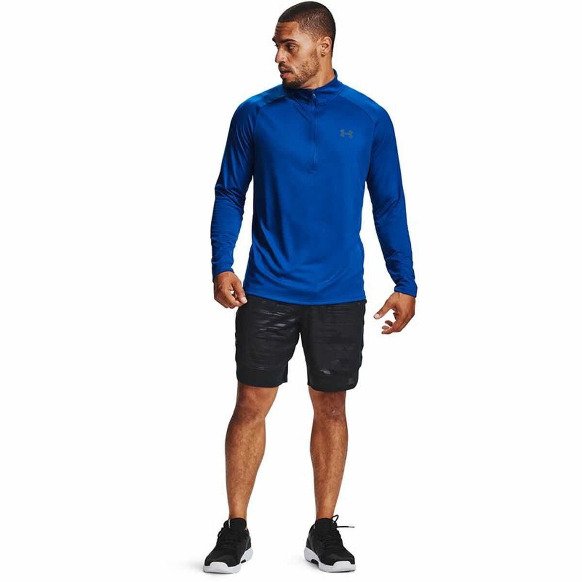 Heren-T-Shirt met Lange Mouwen Under Armour Tech™ ½ Blauw