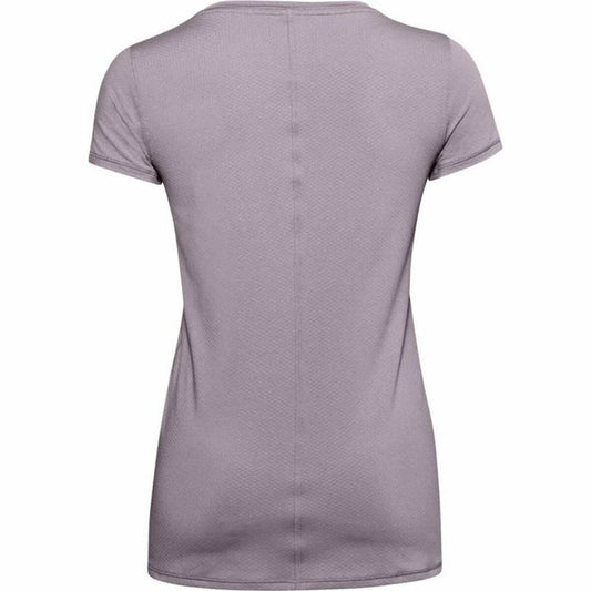 Dames-T-Shirt met Korte Mouwen Under Armour HeatGear Paars