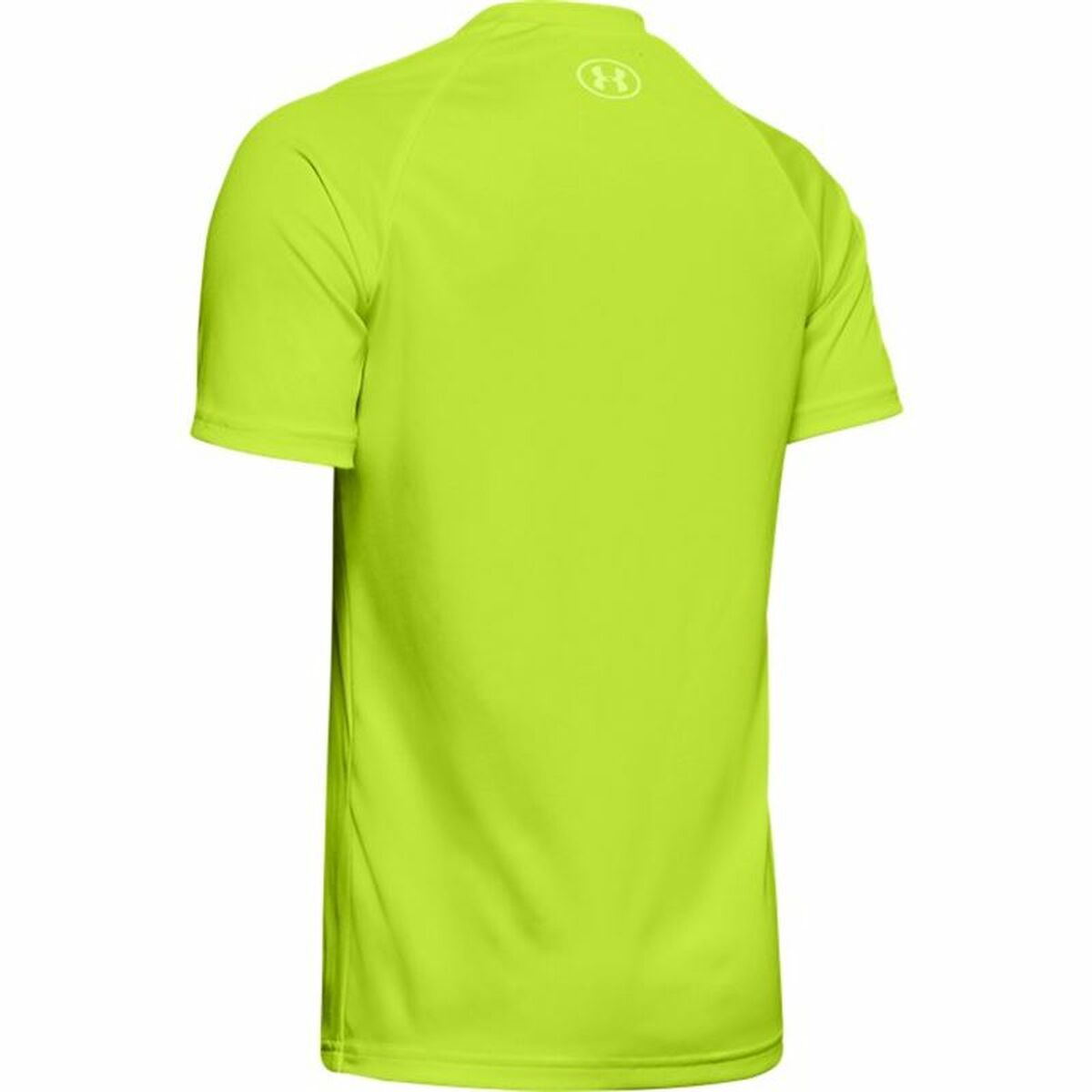 Kinder-T-Shirt met Korte Mouwen Under Armour Tech Big Logo Geel