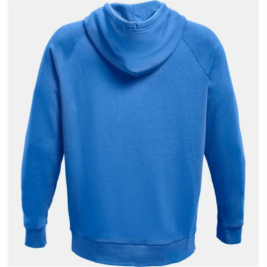Herenhoodie Under Armour Rival Big Logo Blauw