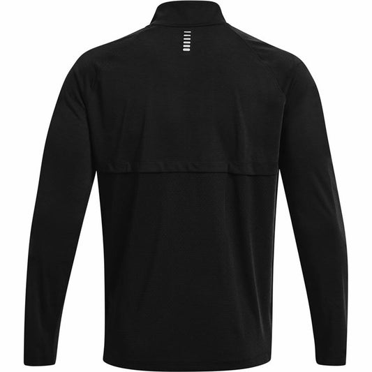 Heren-T-Shirt met Lange Mouwen Under Armour STR Zip Zwart