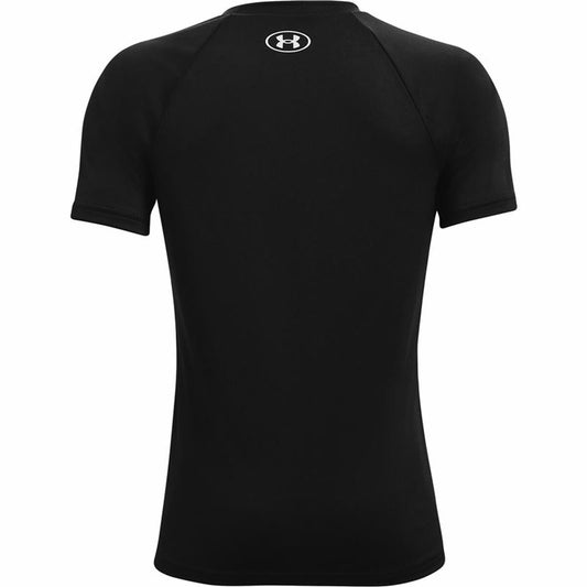 T-Shirt met Korte Mouwen voor kinderen Under Armour Tech Big Logo Zwart