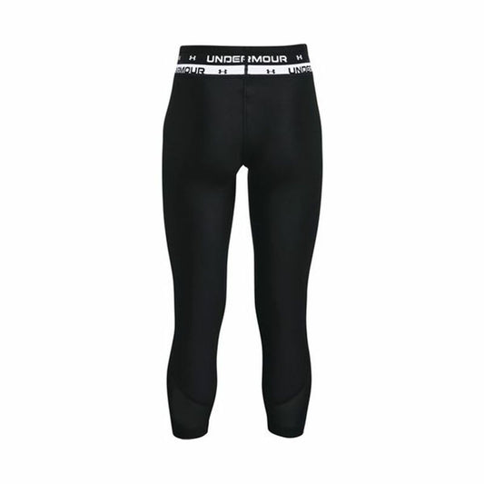 Sportleggings voor Kinderen Under Armour Heat Gear Ankle Crop Zwart