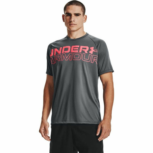 Heren-T-Shirt met Korte Mouwen Under Armour Tech 2.0 Donker grijs