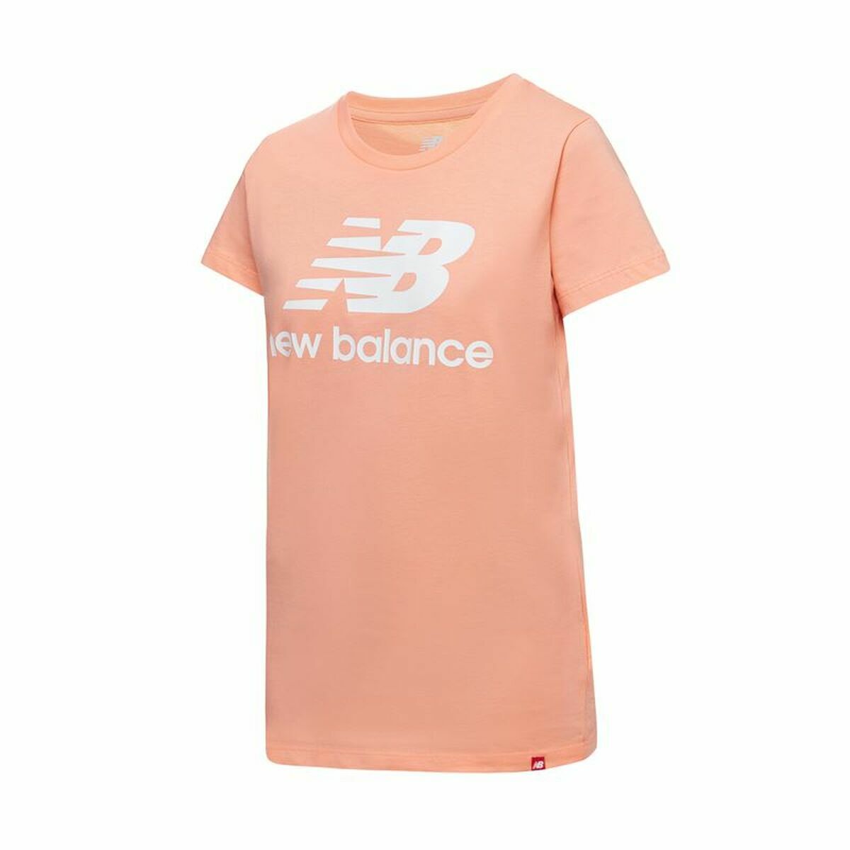Shirt New Balance Essentials Stacked Roze