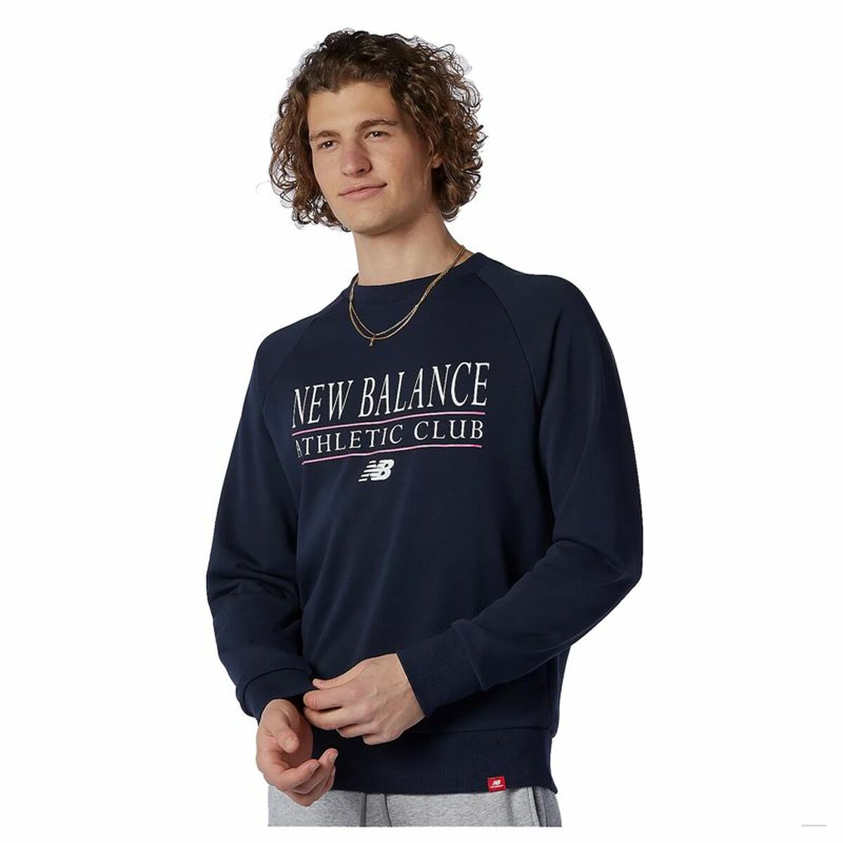 Herensweater zonder Capuchon New Balance 520 Marineblauw