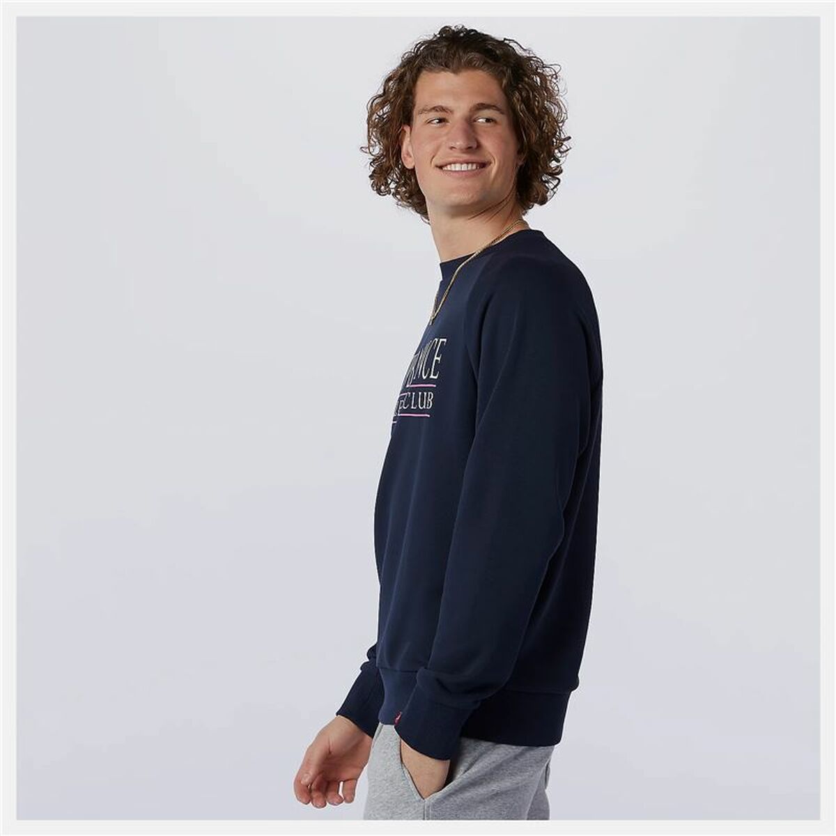 Herensweater zonder Capuchon New Balance 520 Marineblauw