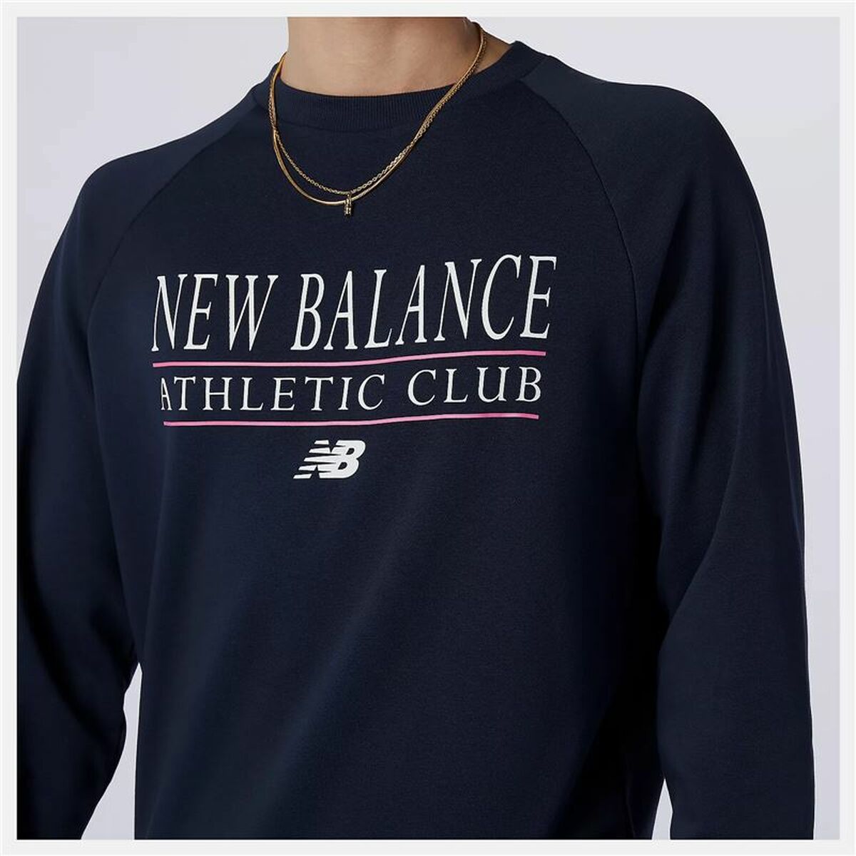 Herensweater zonder Capuchon New Balance 520 Marineblauw
