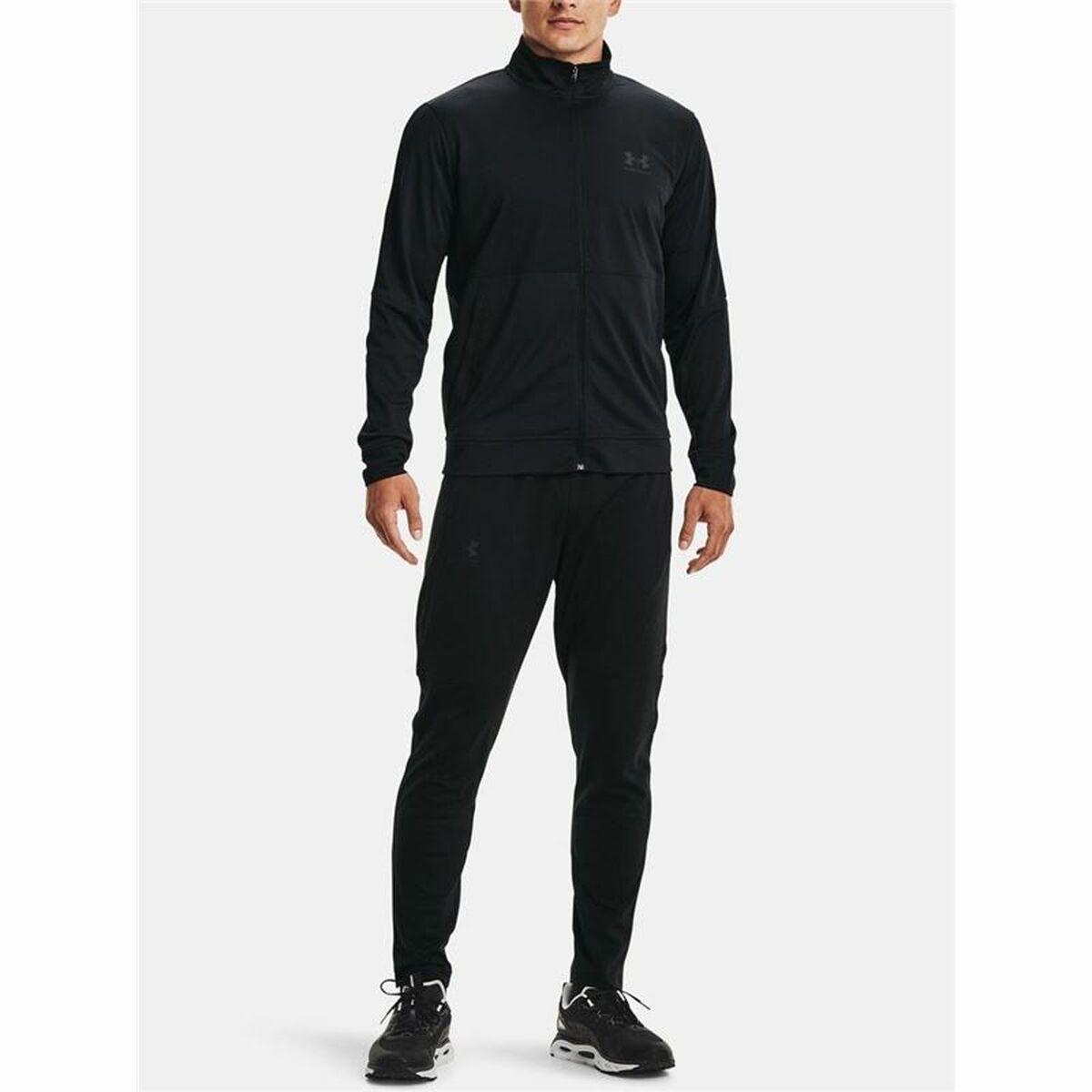 Heren Sportjas Under Armour Pique Track Zwart
