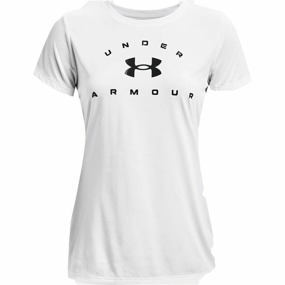 Dames-T-Shirt met Korte Mouwen Under Armour Tech Solid Wit