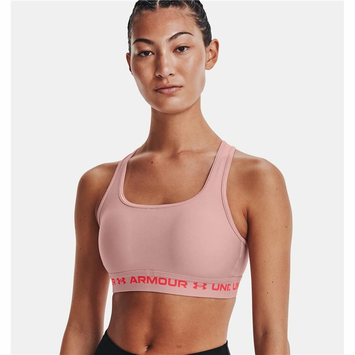 Sportbeha Under Armour Crossback Mid Roze