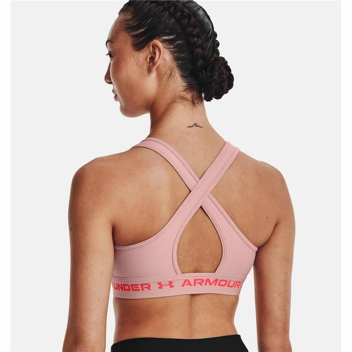 Sportbeha Under Armour Crossback Mid Roze