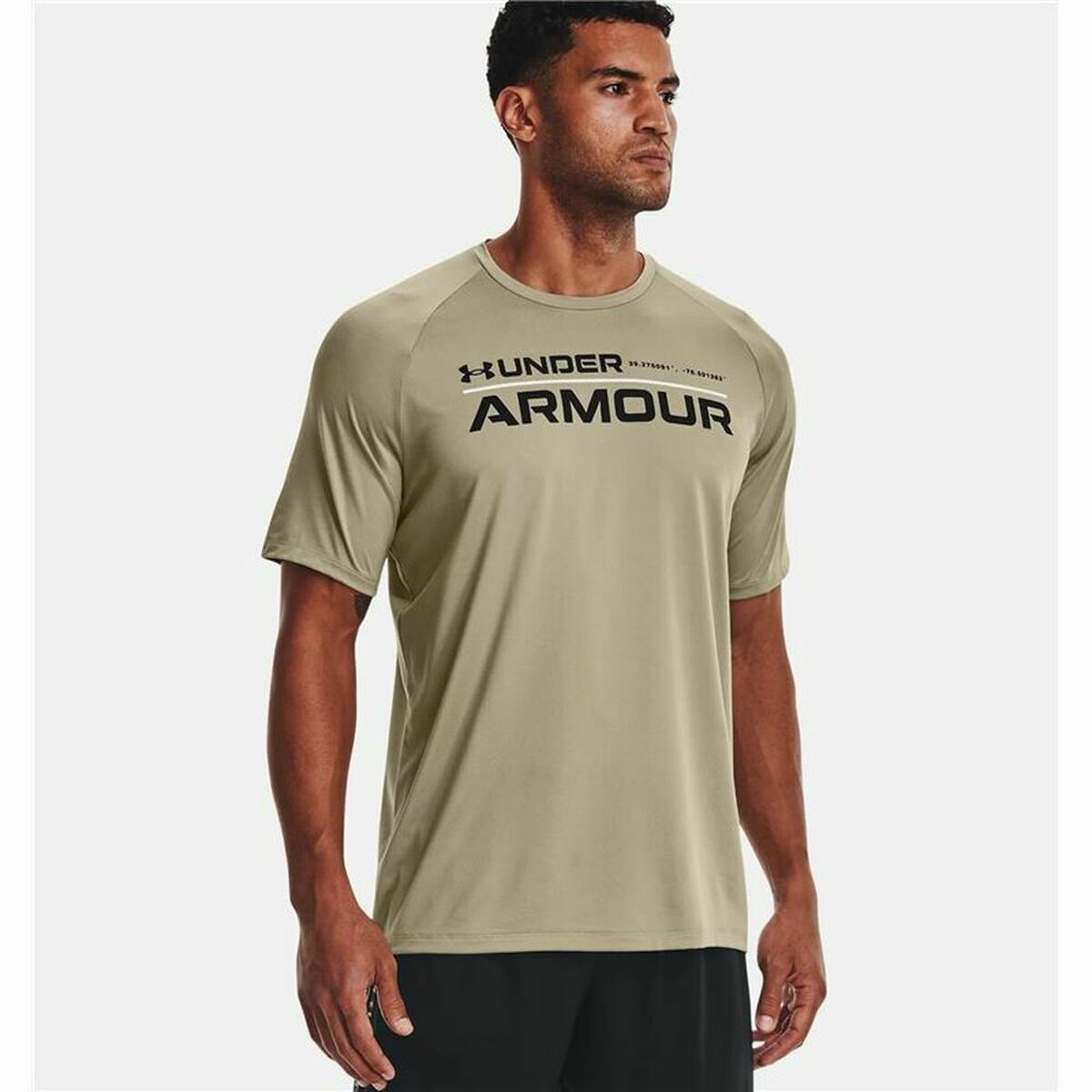 T-Shirt met Korte Mouwen Under Armour Wordmark Groen