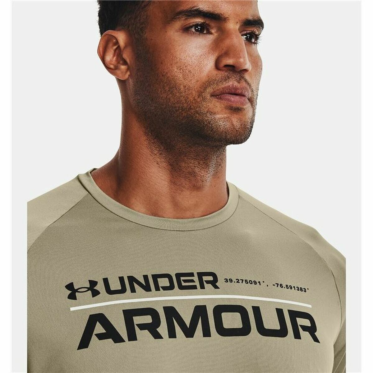 T-Shirt met Korte Mouwen Under Armour Wordmark Groen