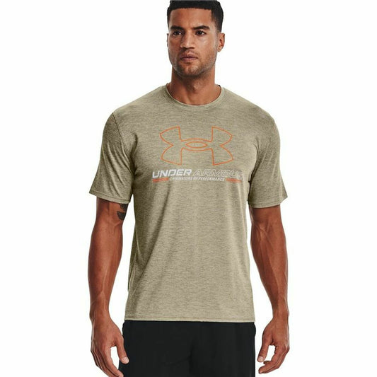 T-Shirt met Korte Mouwen Under Armour Vent Graphic. Lichtbruin