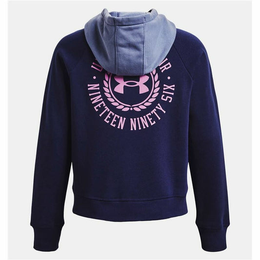 Dameshoodie Under Armour Rival Fleece Marineblauw
