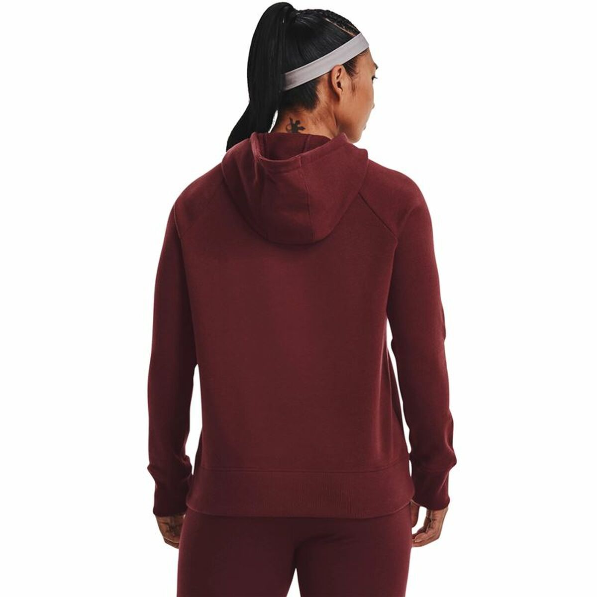 Dameshoodie Under Armour Rival Fleece Kastanjebruin