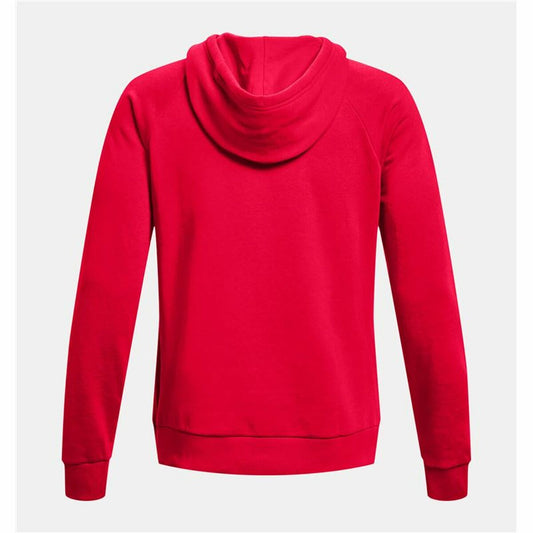 Herenhoodie Under Armour Rival Big Logo Rood