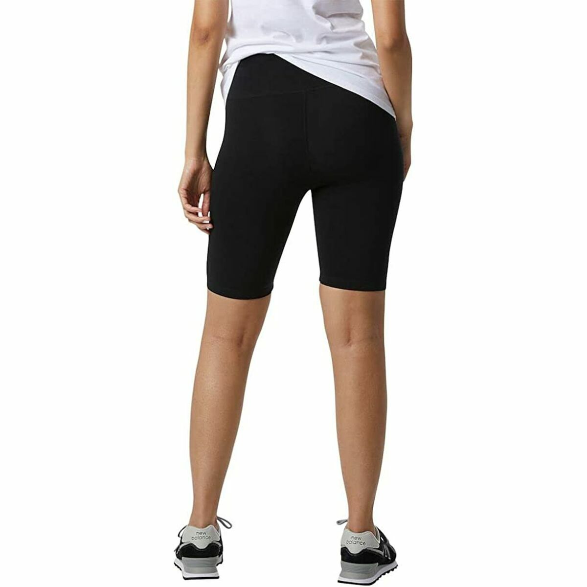 Sportleggings voor Dames New Balance Essentials Stacked Fitted Zwart