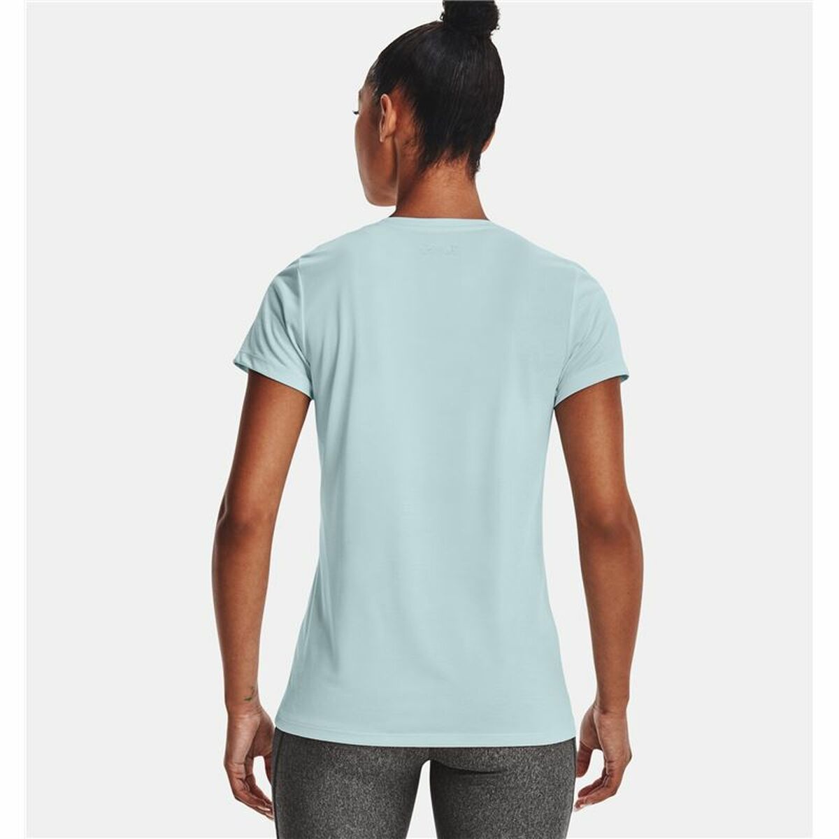 Dames-T-Shirt met Korte Mouwen Under Armour Tech Twist Licht Blauw