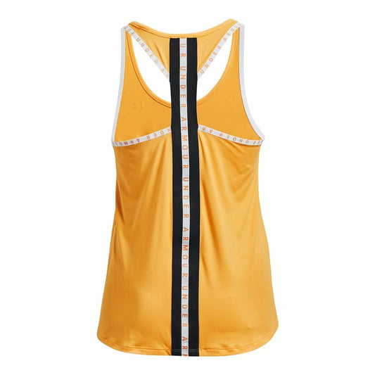 Tank Top Dames Under Armour Knockout Mosterd