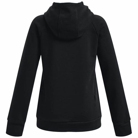 Sweatshirt met Capuchon voor Meisjes Under Armour Rival Big Logo Zwart