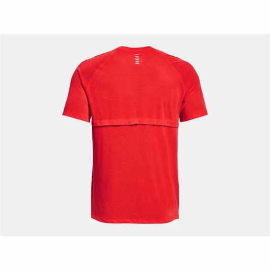Heren-T-Shirt met Korte Mouwen Under Armour Streaker Rood Mannen