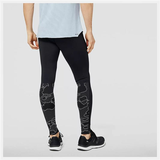 Sportleggings voor Heren New Balance Reflective Accelerate Zwart