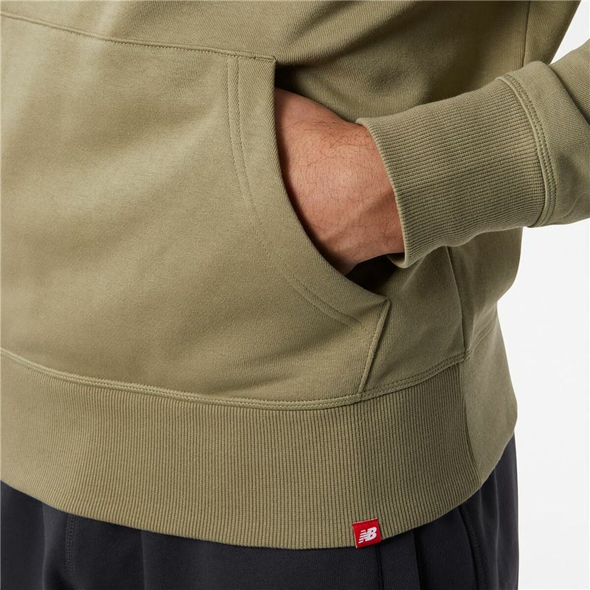 Herenhoodie New Balance Essentials Lichtbruin
