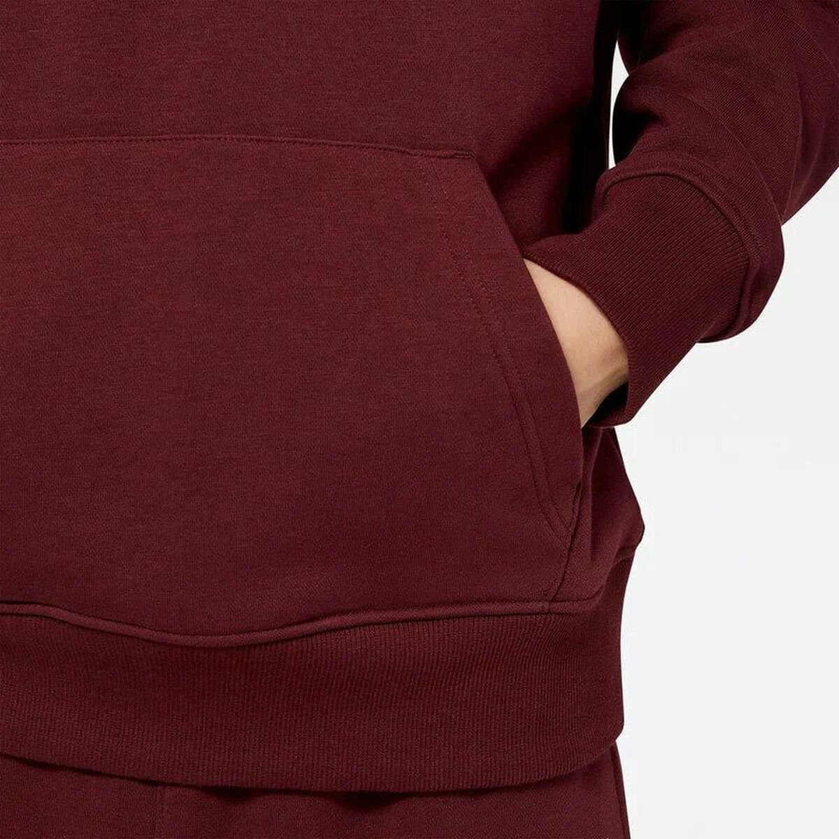 Herenhoodie New Balance Essentials Stacked Rubber Kastanjebruin