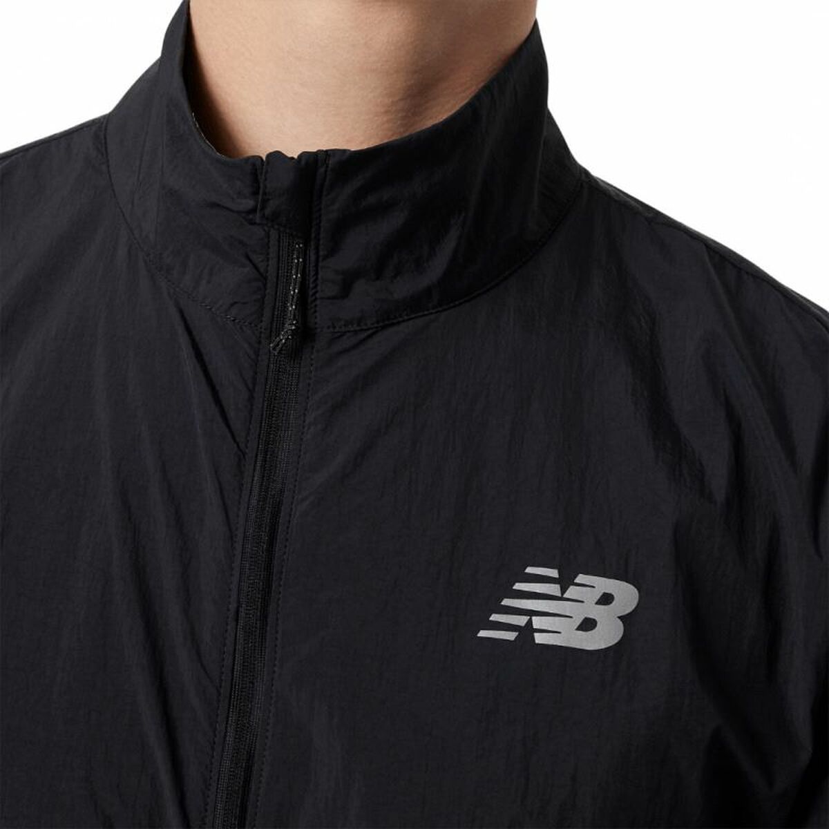 Heren Sportjas New Balance Impact Run Zwart