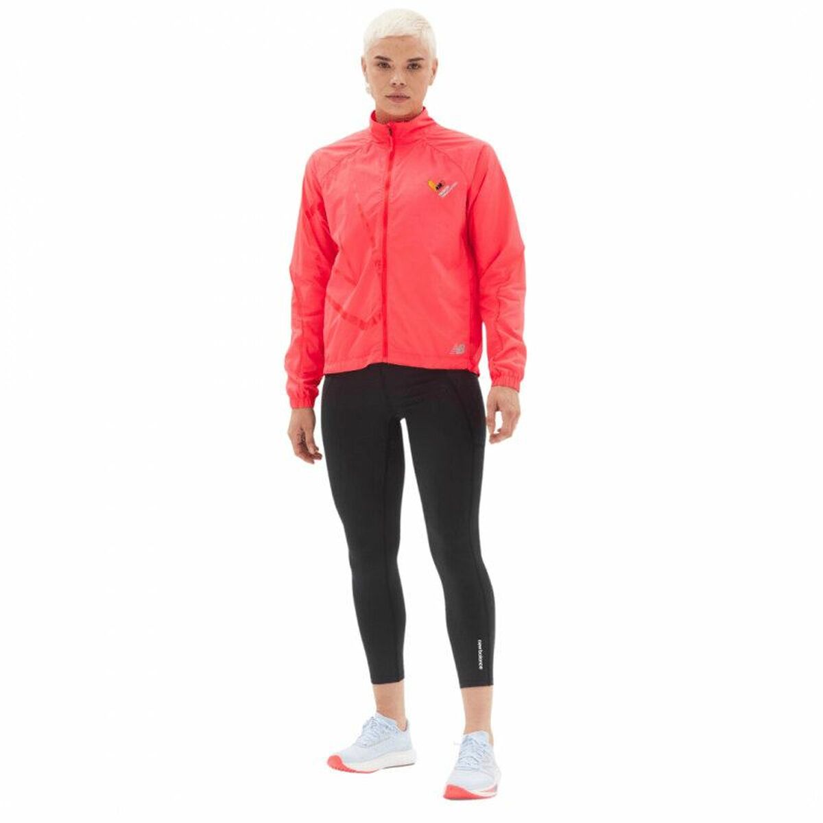 Sportjack voor dames New Balance Printed Impact Run Oranje