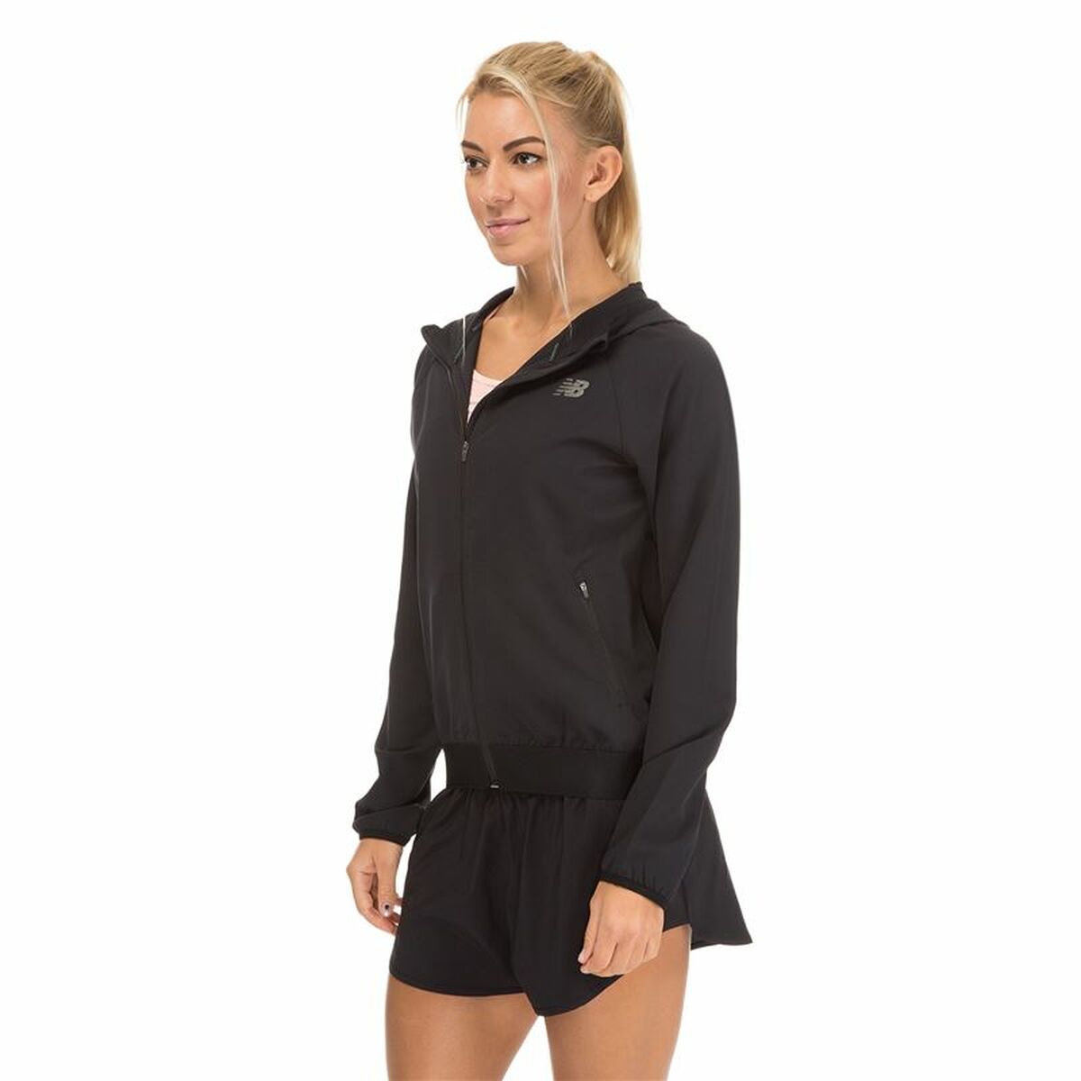 Sportjack voor dames New Balance Zwart