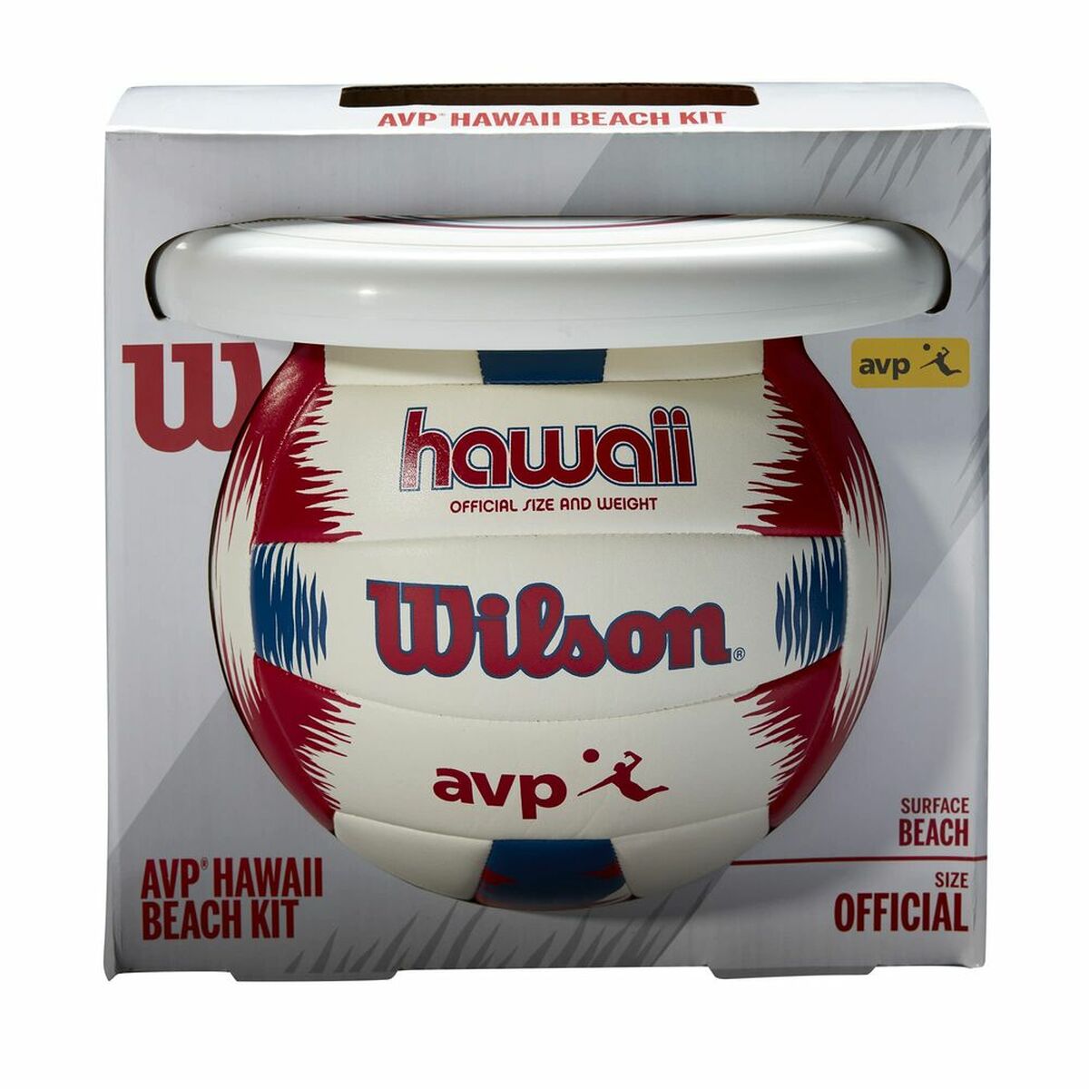 Volleybal Frisbee Hawaii Wilson WTH80219KIT Wit Natuurlijk rubber (Één maat)