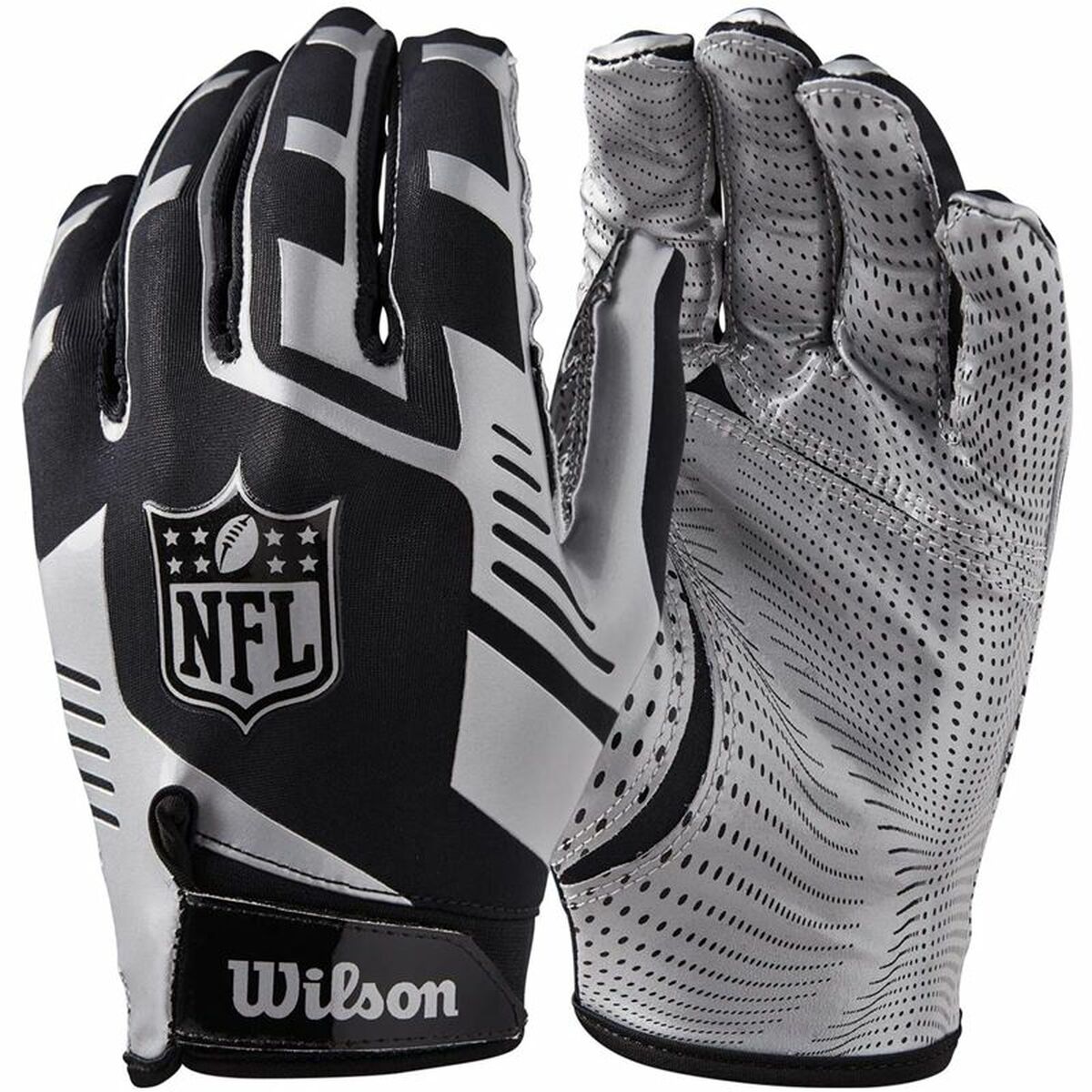 Receiver gloves Wilson NFL Stretch Fit Grijs