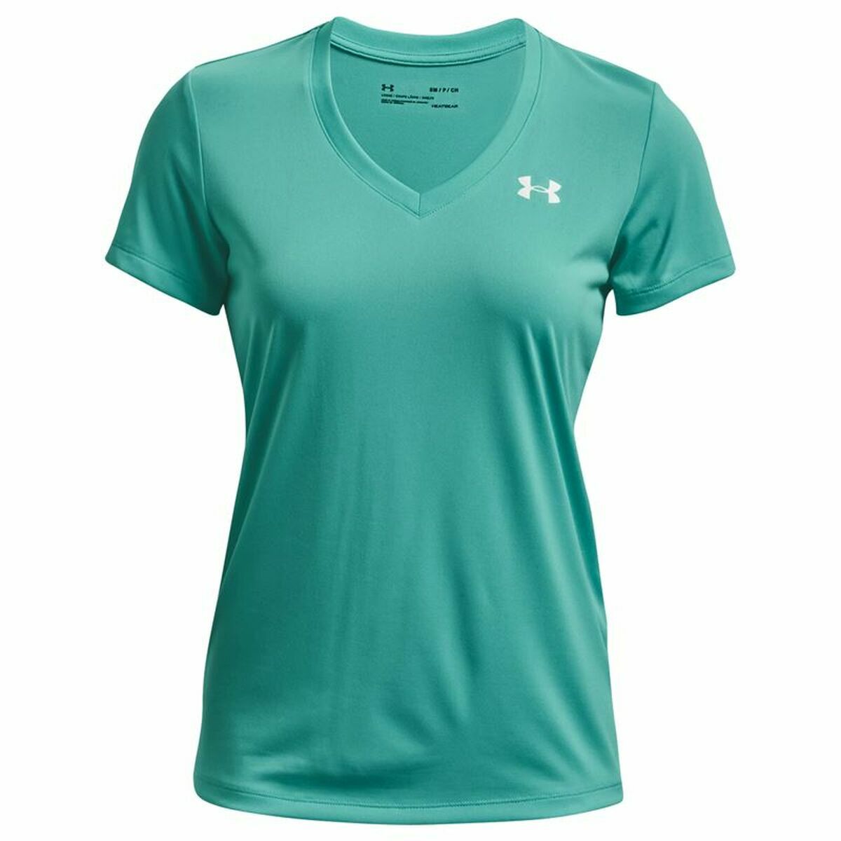 Dames-T-Shirt met Korte Mouwen Under Armour Tech SSV Solid Aquamarijn
