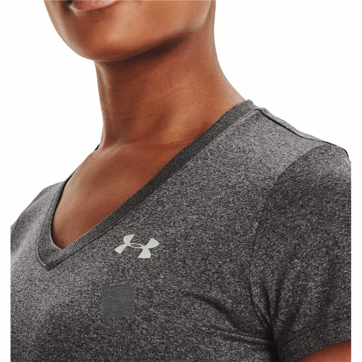 Dames-T-Shirt met Korte Mouwen Under Armour Tech SSV Grijs