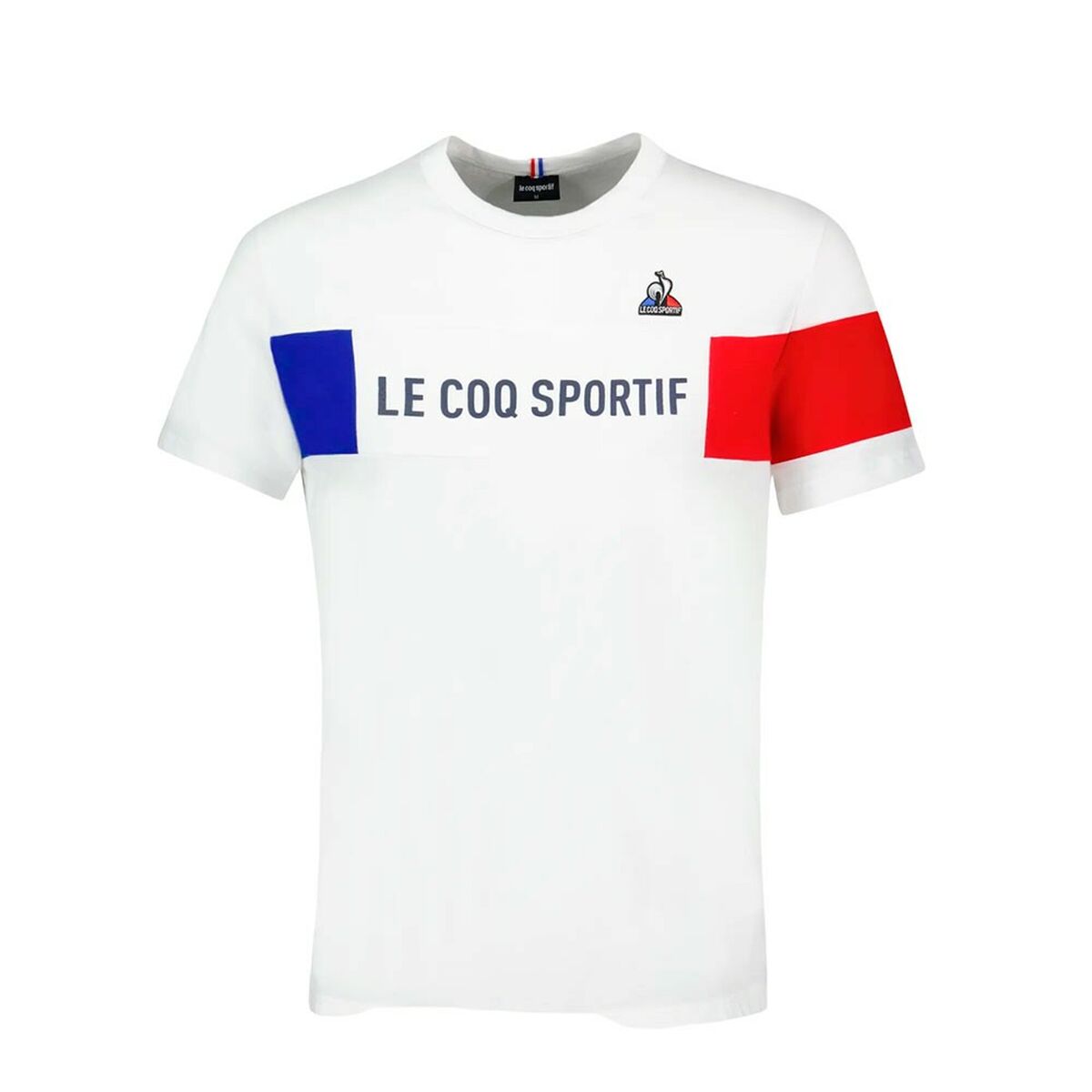 Heren-T-Shirt met Korte Mouwen TRI TEE SS Nº1 M NEW OPTCAL Le coq sportif 2310012 Wit