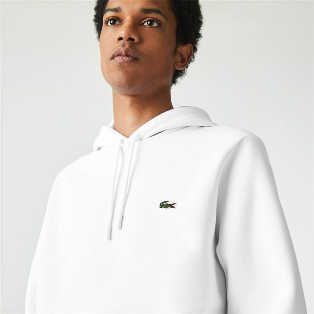 Herenhoodie Lacoste Sweatshirt Wit