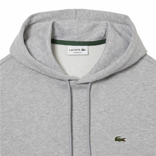 Herenhoodie Lacoste Ecologisch Lichtgrijs