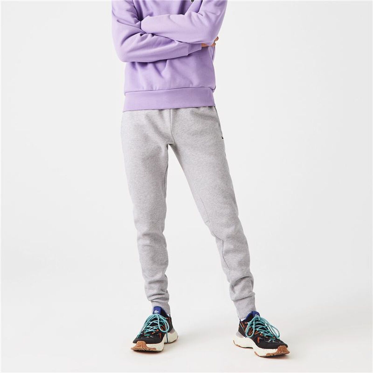 Lange sportbroek Lacoste Mannen Lichtgrijs