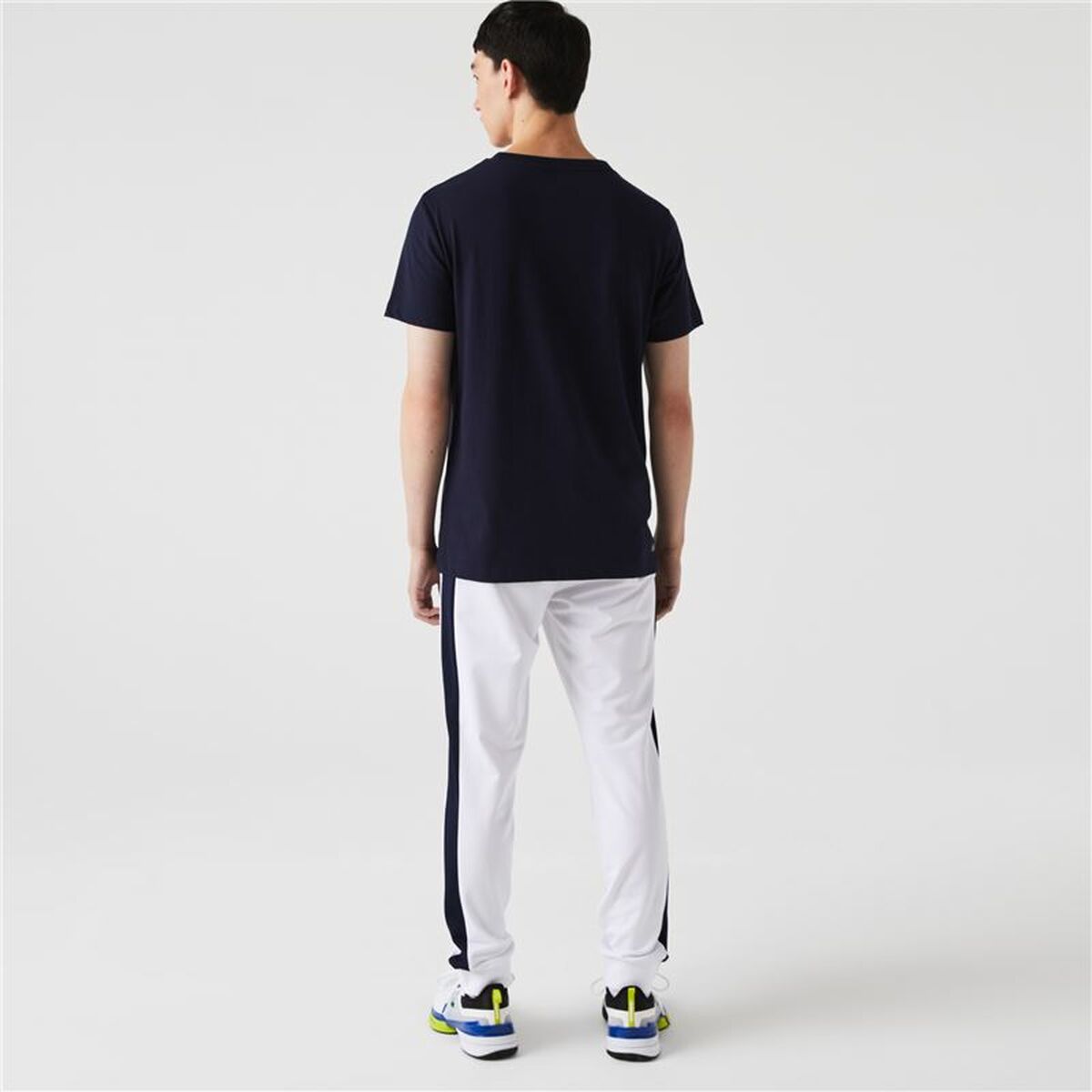 Heren-T-Shirt met Korte Mouwen Lacoste Sport Marineblauw Mannen