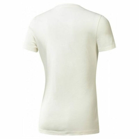 Dames-T-Shirt met Korte Mouwen Reebok Training Split Tee Wit
