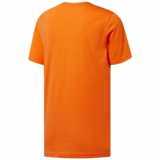 Heren-T-Shirt met Korte Mouwen Reebok Sportswear Rebelz Oranje