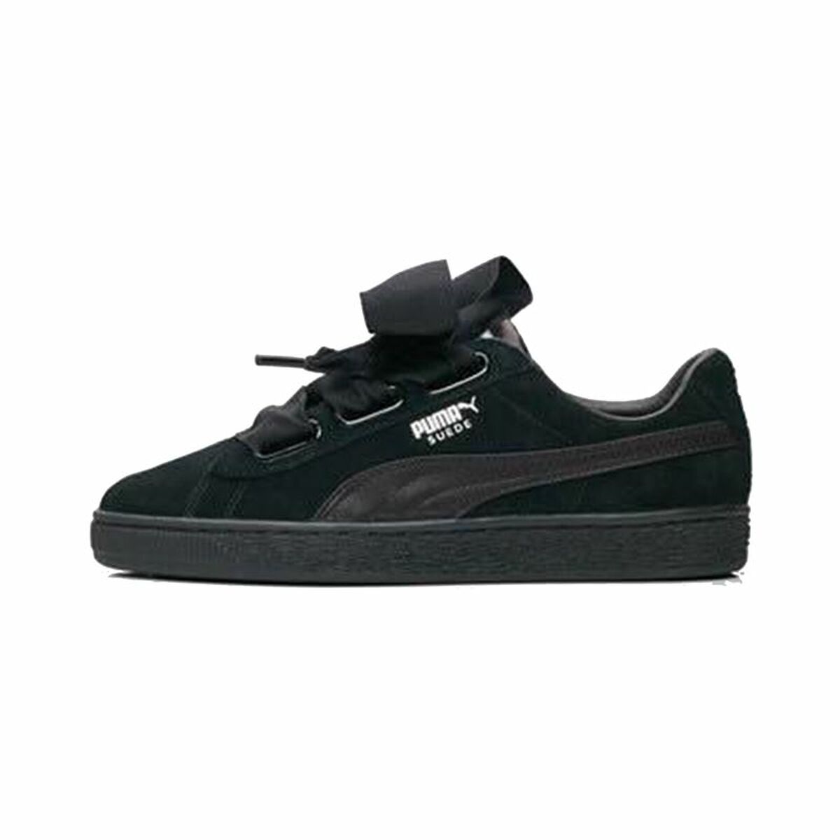 Dames casual sneakers Puma Suede Heart Ep Zwart