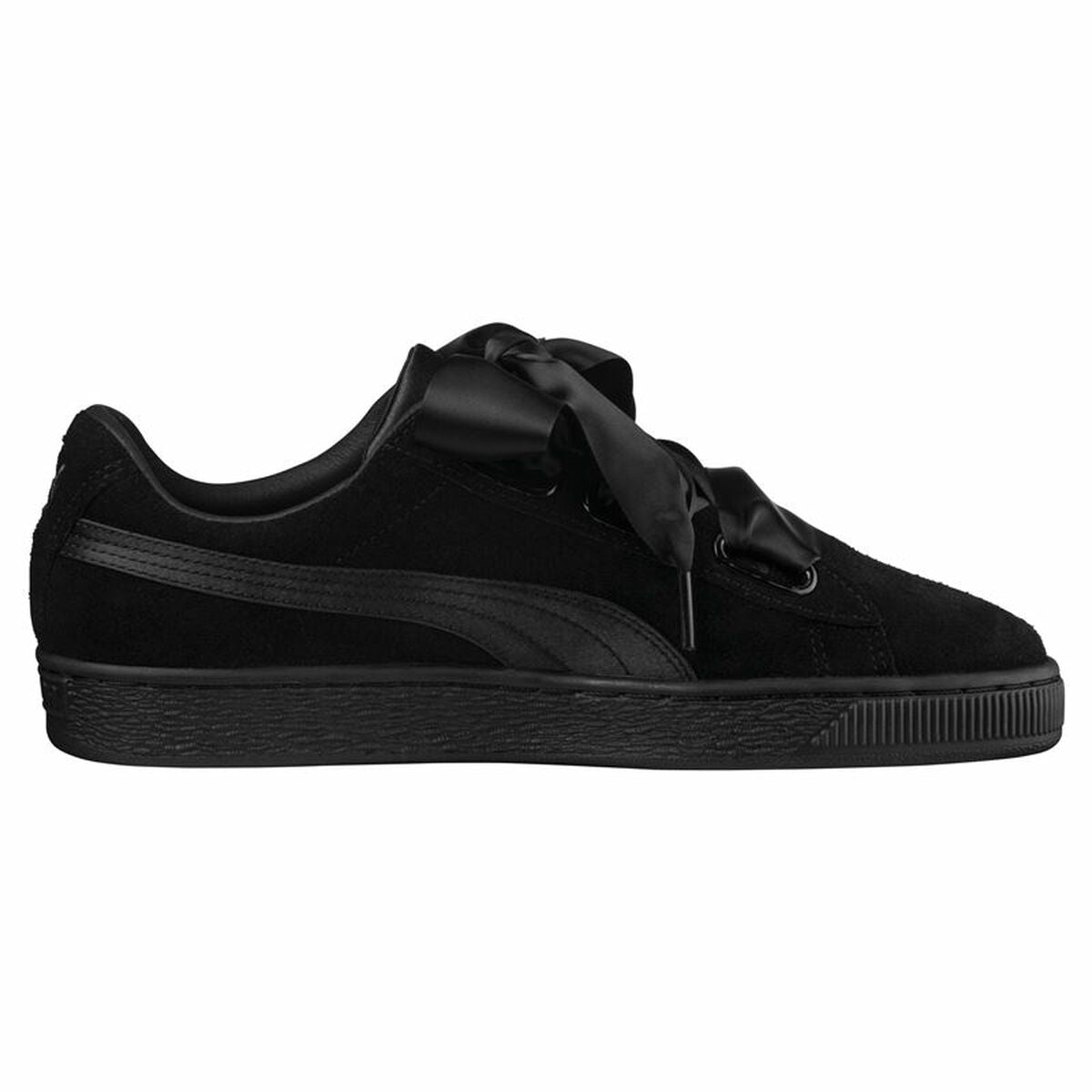 Dames casual sneakers Puma Suede Heart Ep Zwart