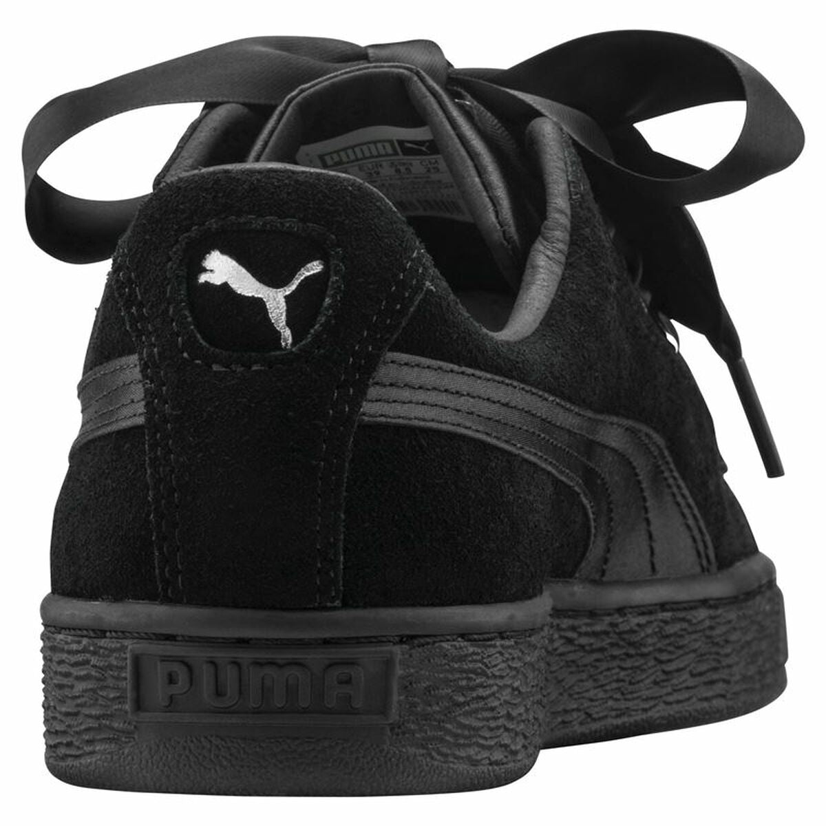 Dames casual sneakers Puma Suede Heart Ep Zwart